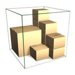 fit shipping boxes in CBM